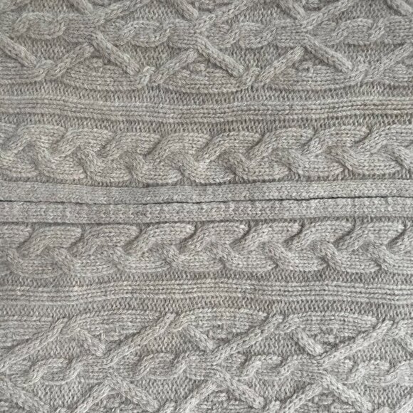 Sarah Spencer Women's Tan Wool Knit Zip-Up Sweater - Size 2X - Picture 4 of 5